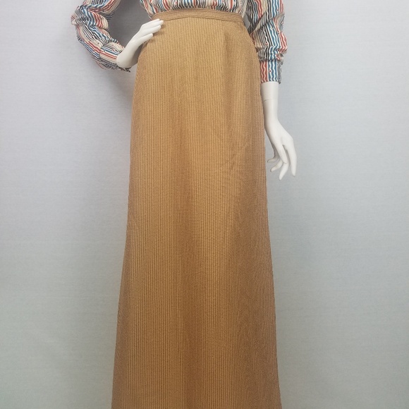 Vintage houndstooth maxi skirt - Picture 4 of 5